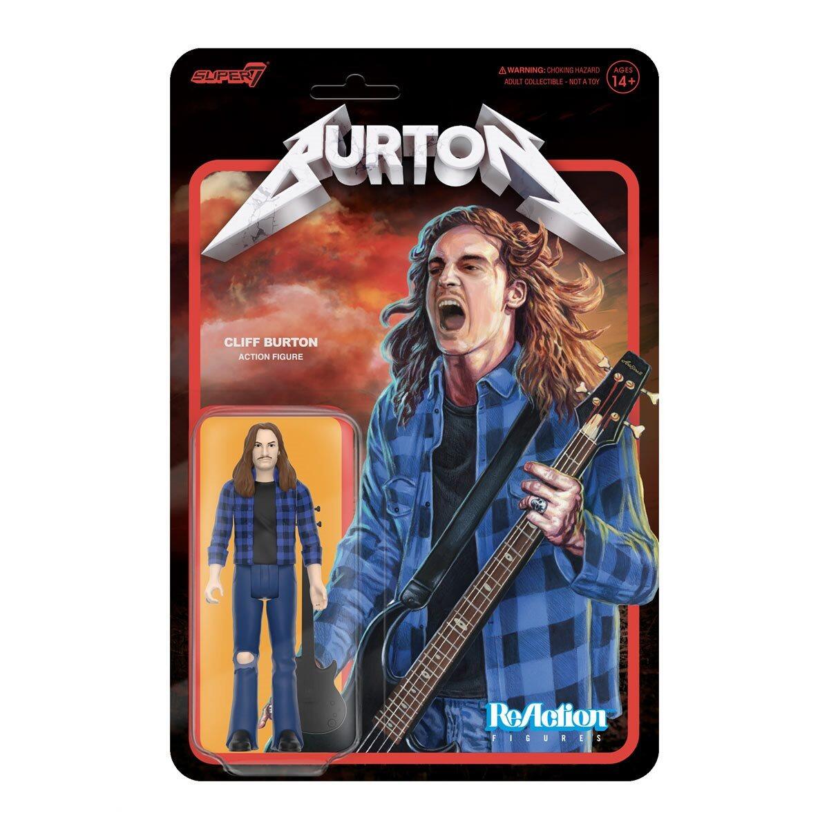 PRE ORDER Cliff Burton ReAction Action Figure Wave 1 Cliff Burton