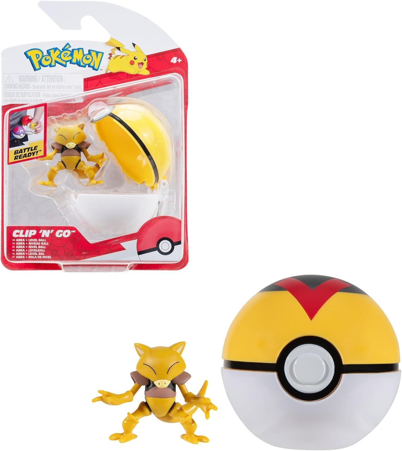 Pokémon Clip N Go Battle Figure Wave 16 Abra And Level Ball