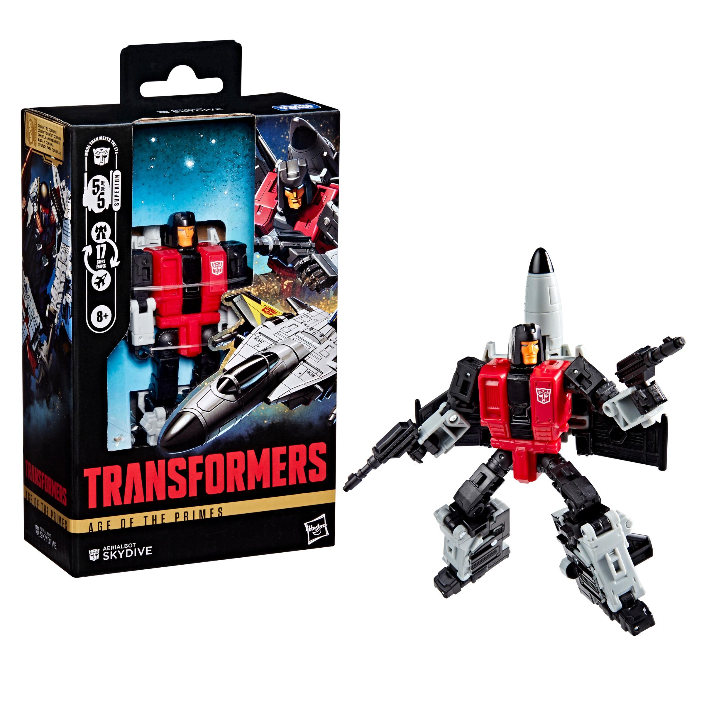 Figura De Acción Transformers Slingshot De 14 Cm – Convierte De Robot A Jet Y Combina Para Formar Superion