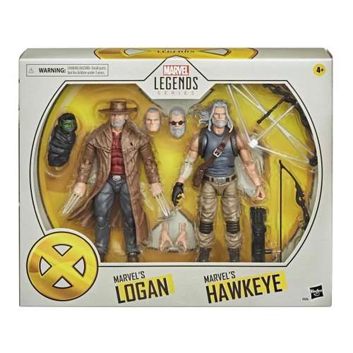 X-Men 20th Anniversary Marvel Legends Action Figure Twin Pack Exclusive - Logan &amp; Hawkeye