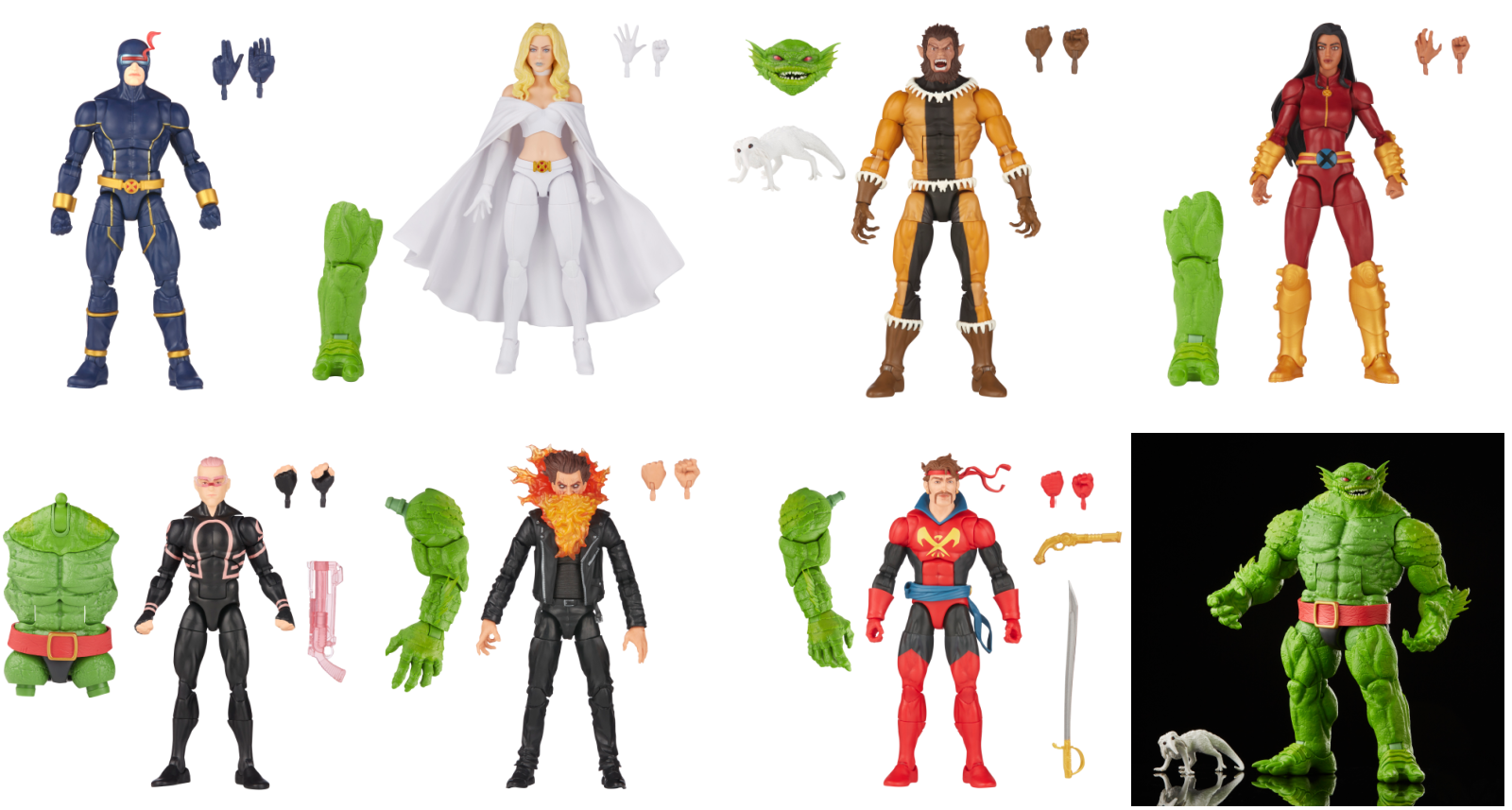 Marvel Legends X-Men 6 Inch Scale Action Figure BAF Ch'od - Set of 7