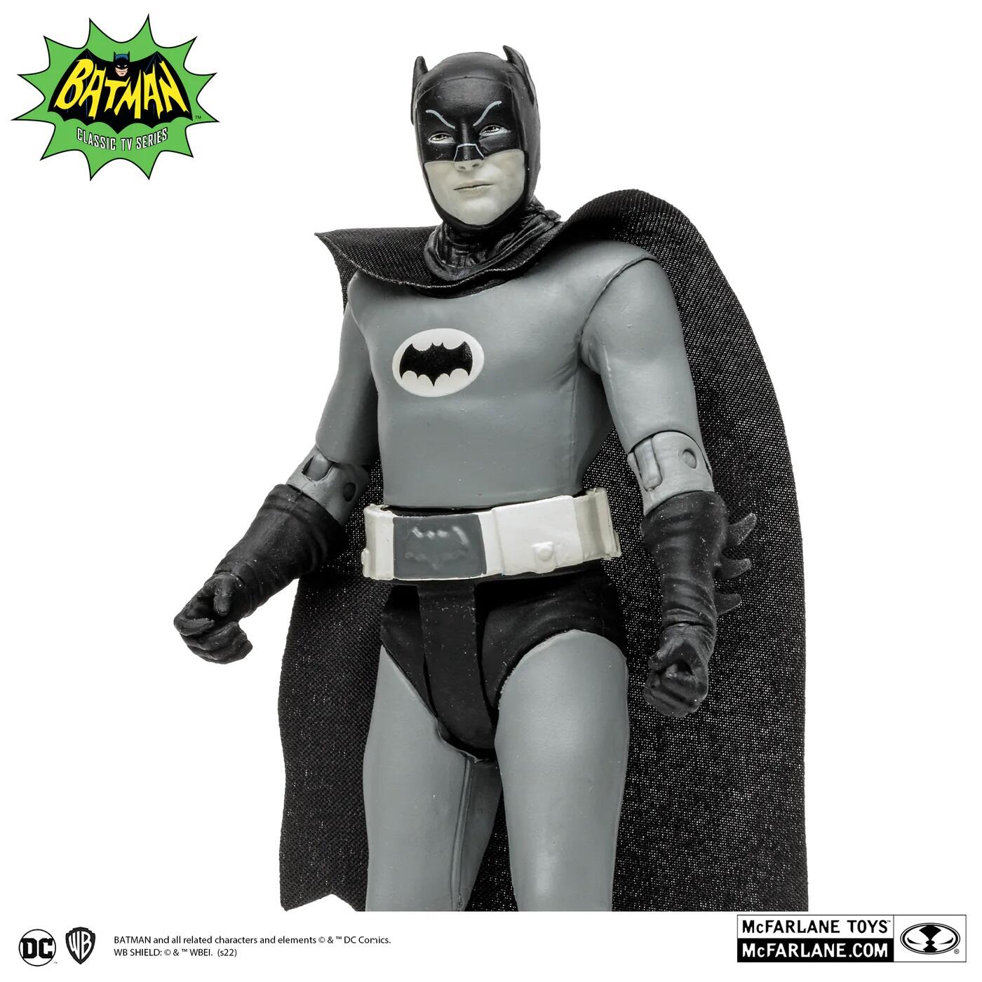 McFarlane DC Retro Batman 66 Action Figure Wave 4 - Batman (Black & White)