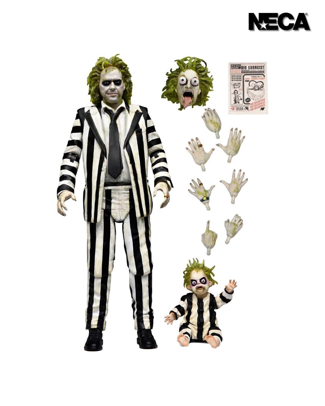 NECA Beetlejuice Figure - Striped Suit Beetlejuice 18