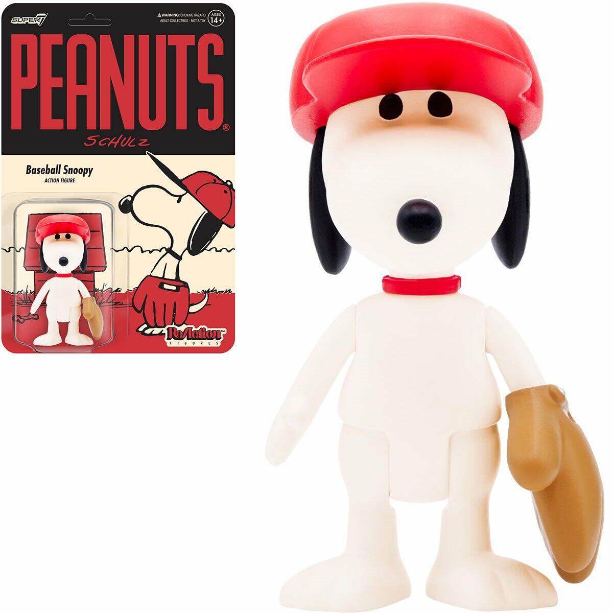 Peanuts Reaction Action Figure Wave 5 - Baseball Snoopy