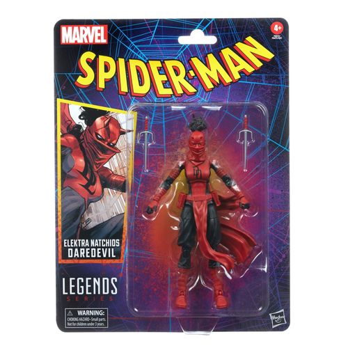 Marvel Legends 6 Inch Spider-Man Retro Action Figure Wave 3 - Elektra Natchios Daredevil