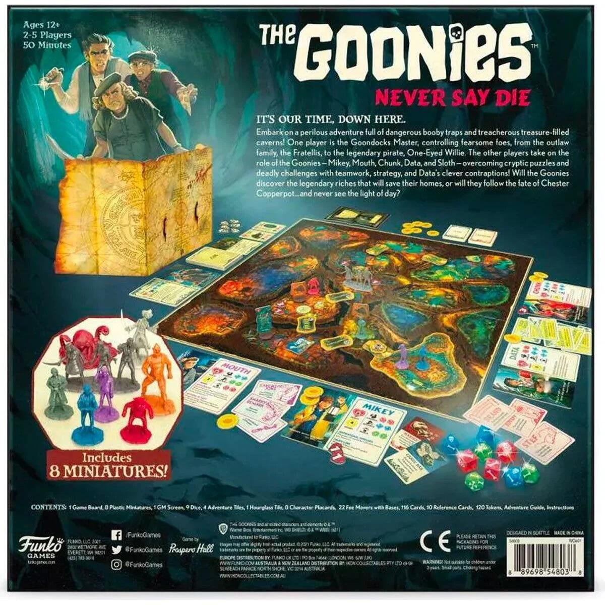 The Goonies Strategy Board Game - Goonies Never Say Die