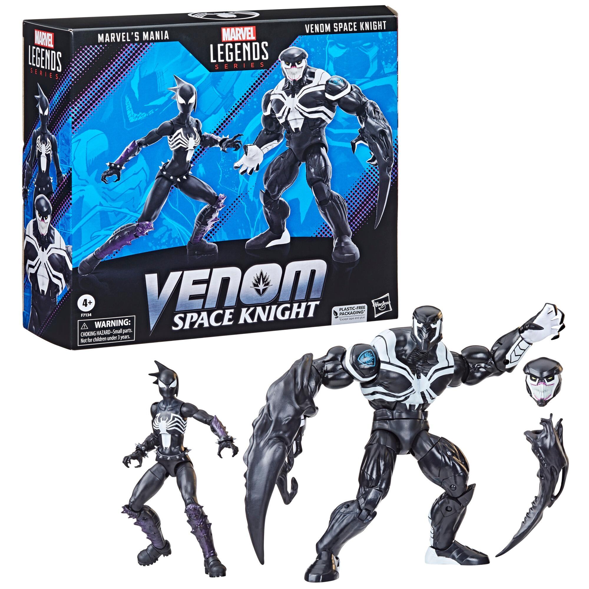 Marvel Legends 6 Inch Action Figure Venom 2 Pack - Venom Space Knight &  Marvel's Mania