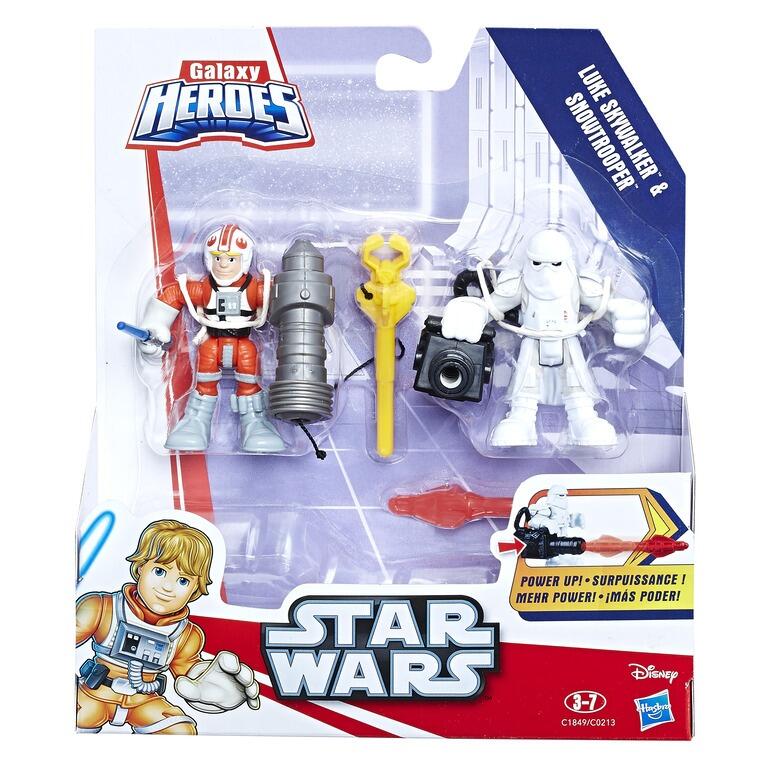 Star Wars Galaxy Heroes Action Figure - Luke Skywalker + Snowtrooper ...