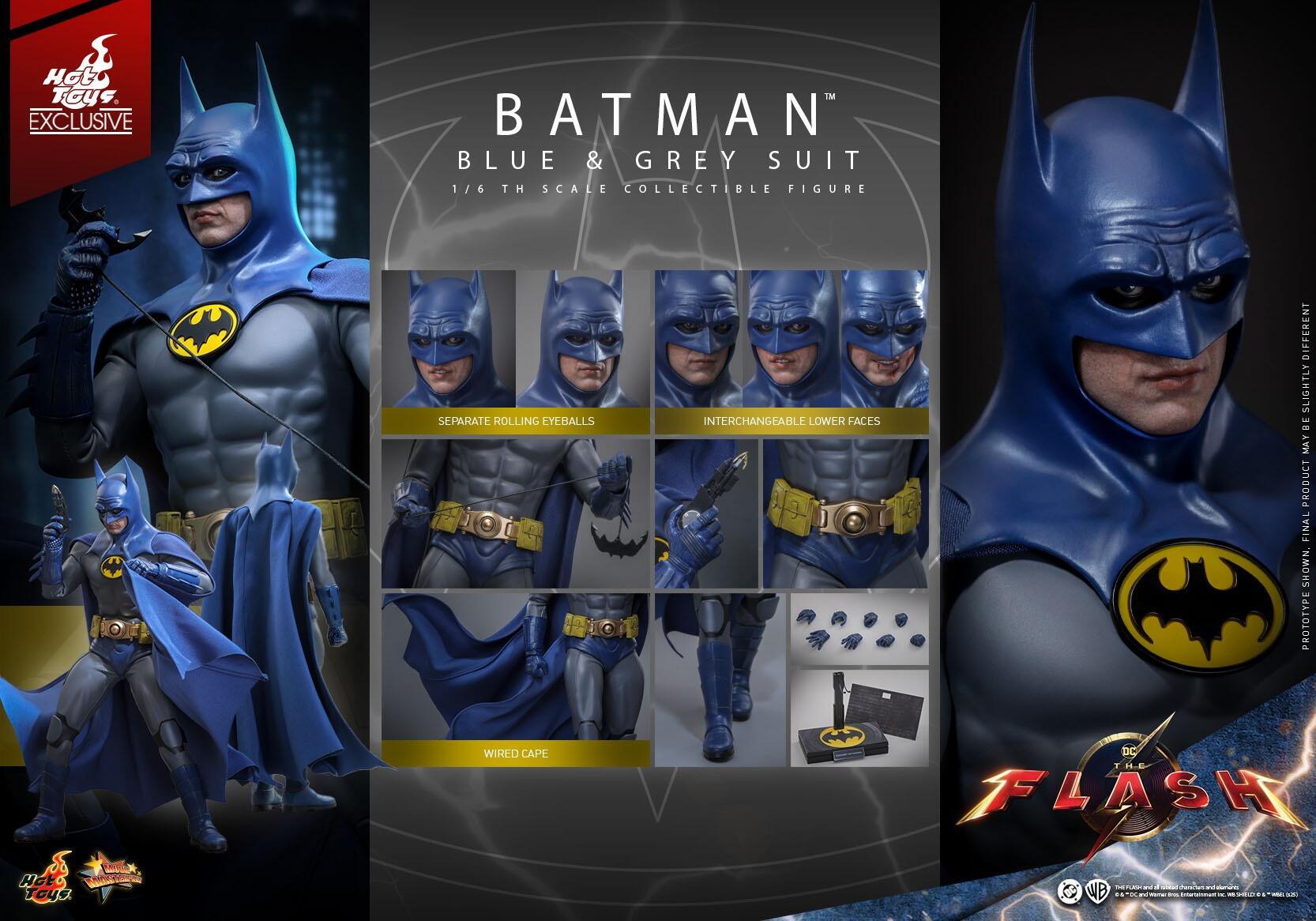 Batman (Blue/Grey Suit)- The Flash Hot Toys Exclusive Collectibles