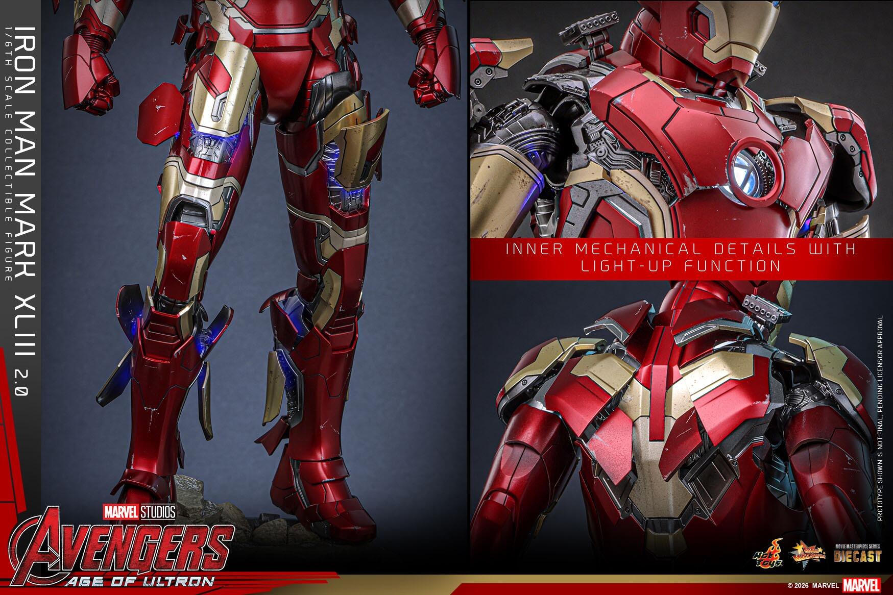 Hot Toys Iron Man Mark XLIII 1/6フィギュア PRE-ORDER Iron Man MK XLIII 2.0 - Marvel Studios Hot Toys