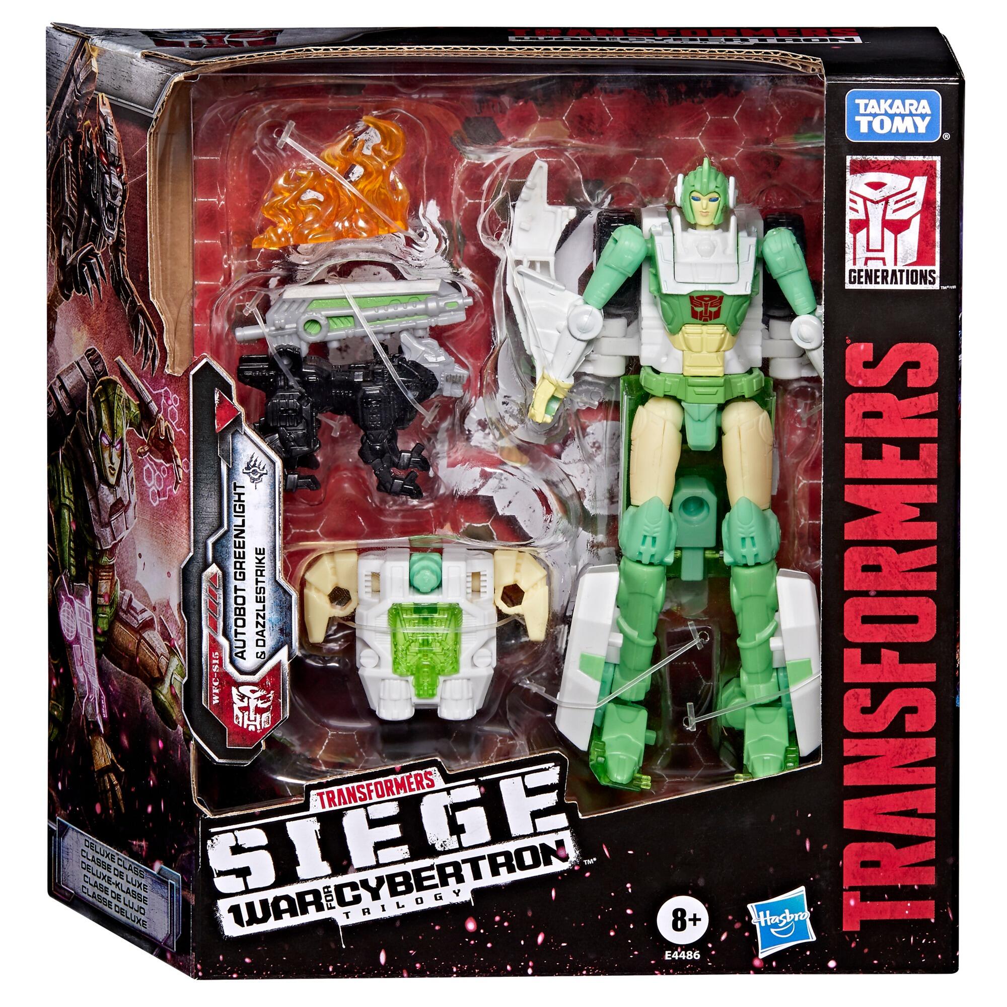 トランスフォーマー　グリーンライト & ダズルストライク PRE-ORDER Transformers War for Cybertron: Siege Voyager Class