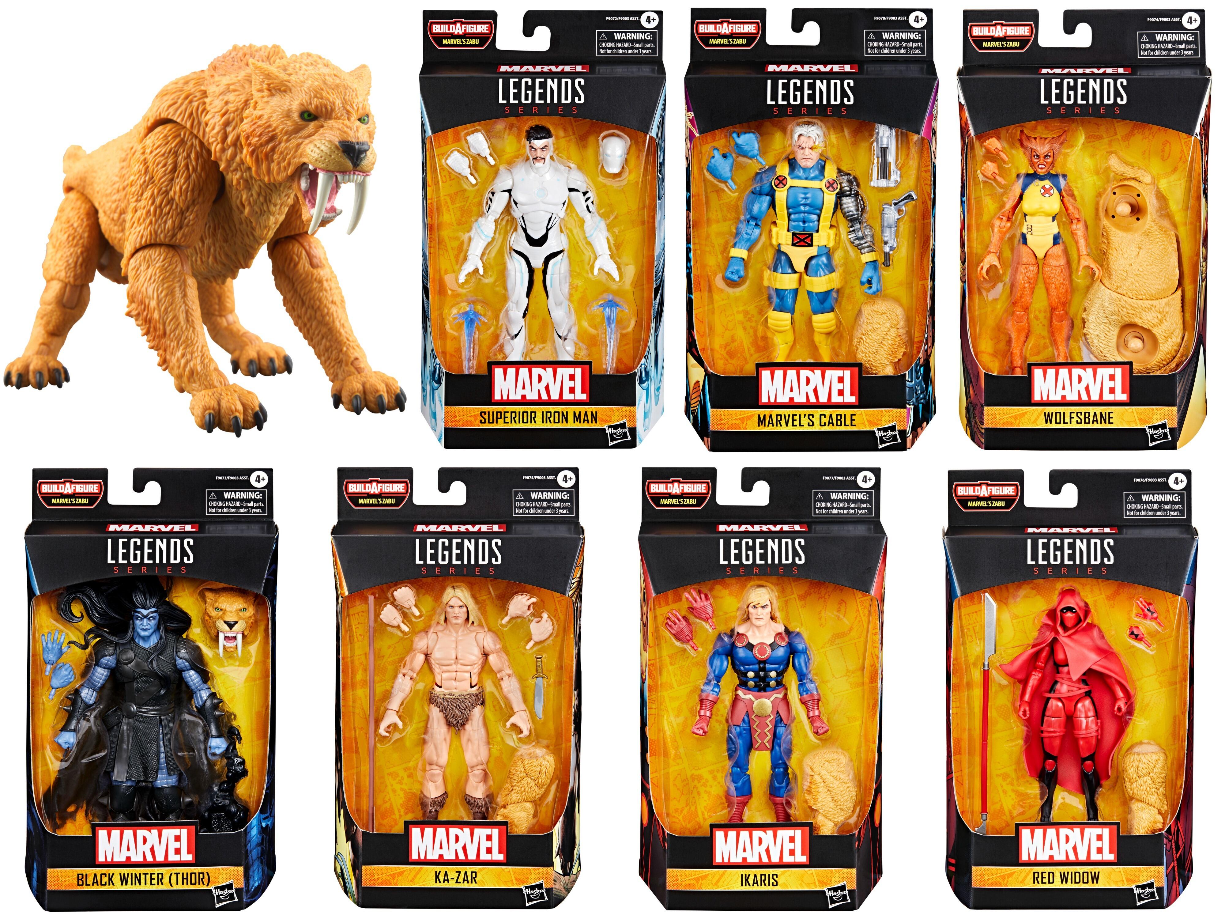 Marvel Legends 6 Inch Classic Action Figure Wave 3 - Set of 7 (Marvel's ...