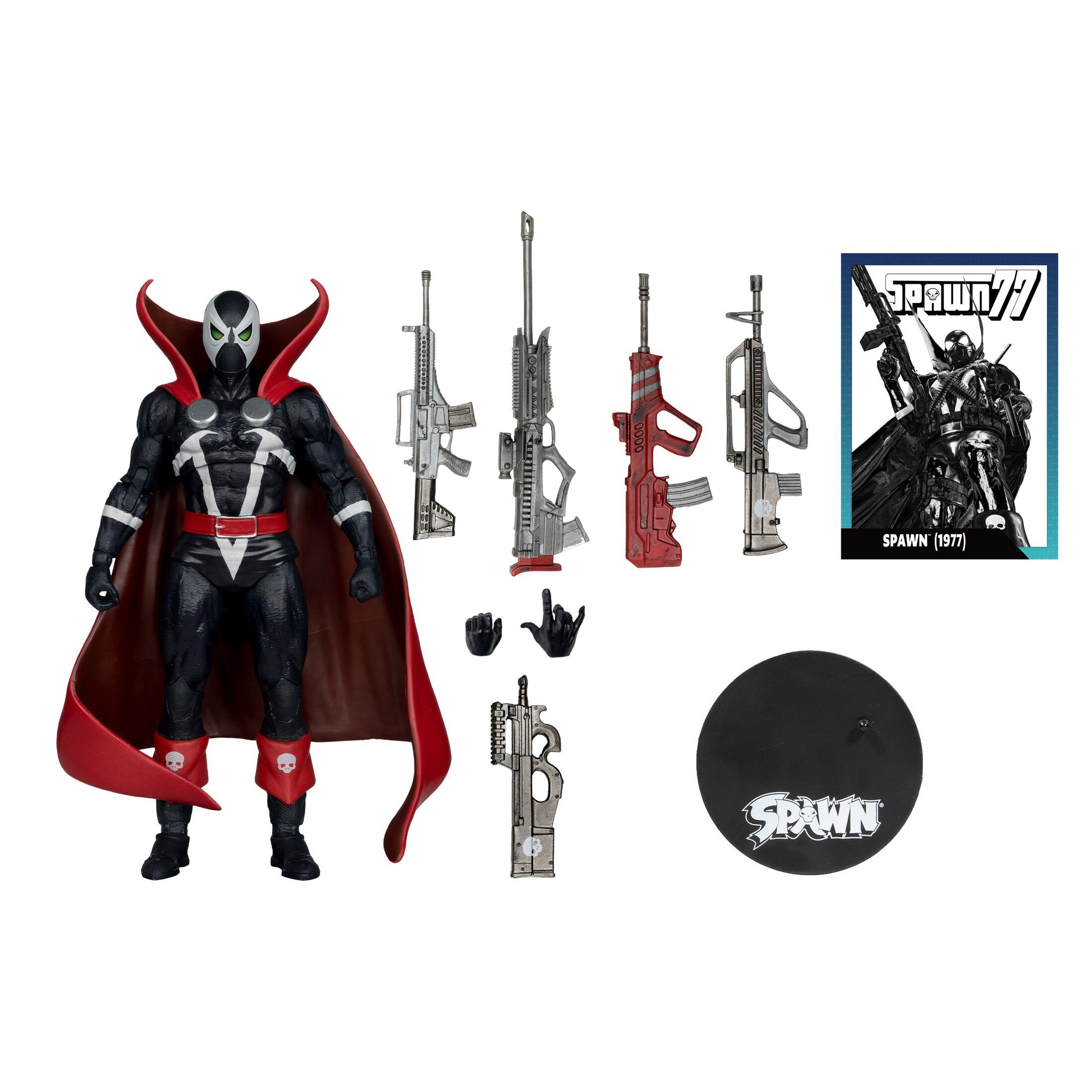 Spawn 7 Inch Action Figure w/ Comic - Spawn 1977 (Variant) (Red