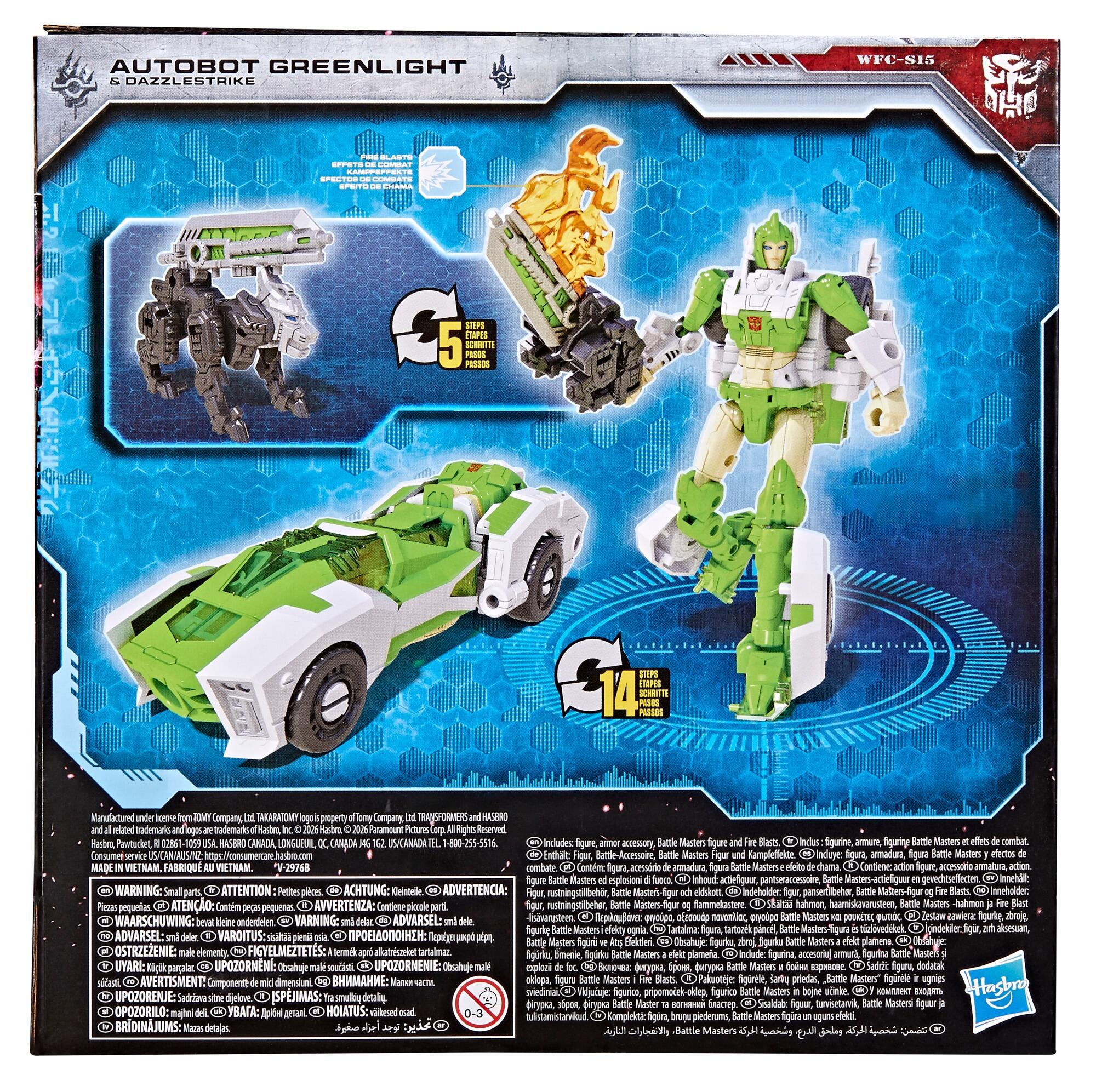 トランスフォーマー　グリーンライト & ダズルストライク PRE-ORDER Transformers War for Cybertron: Siege Voyager Class