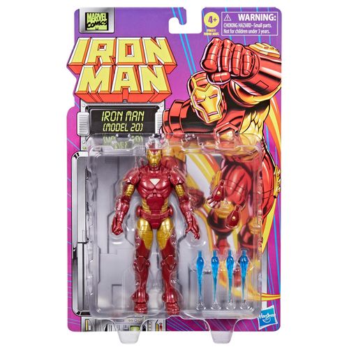*PRE-ORDER Marvel Legends Iron Man Retro 6 Inch Action Figure - Iron Man (Model 20)