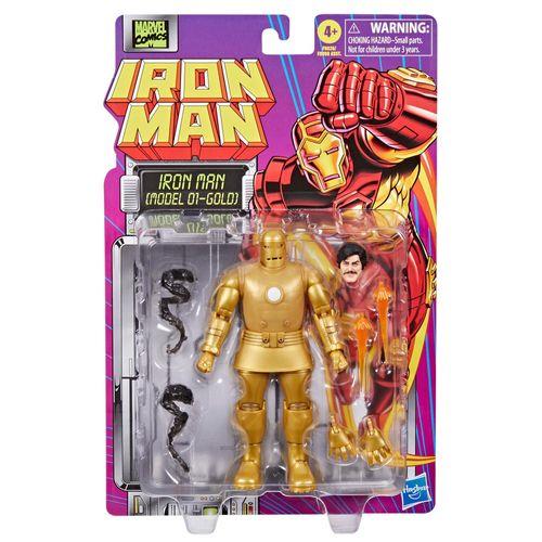 *PRE-ORDER Marvel Legends Iron Man Retro 6 Inch Action Figure - Iron Man (Model 01-Gold)