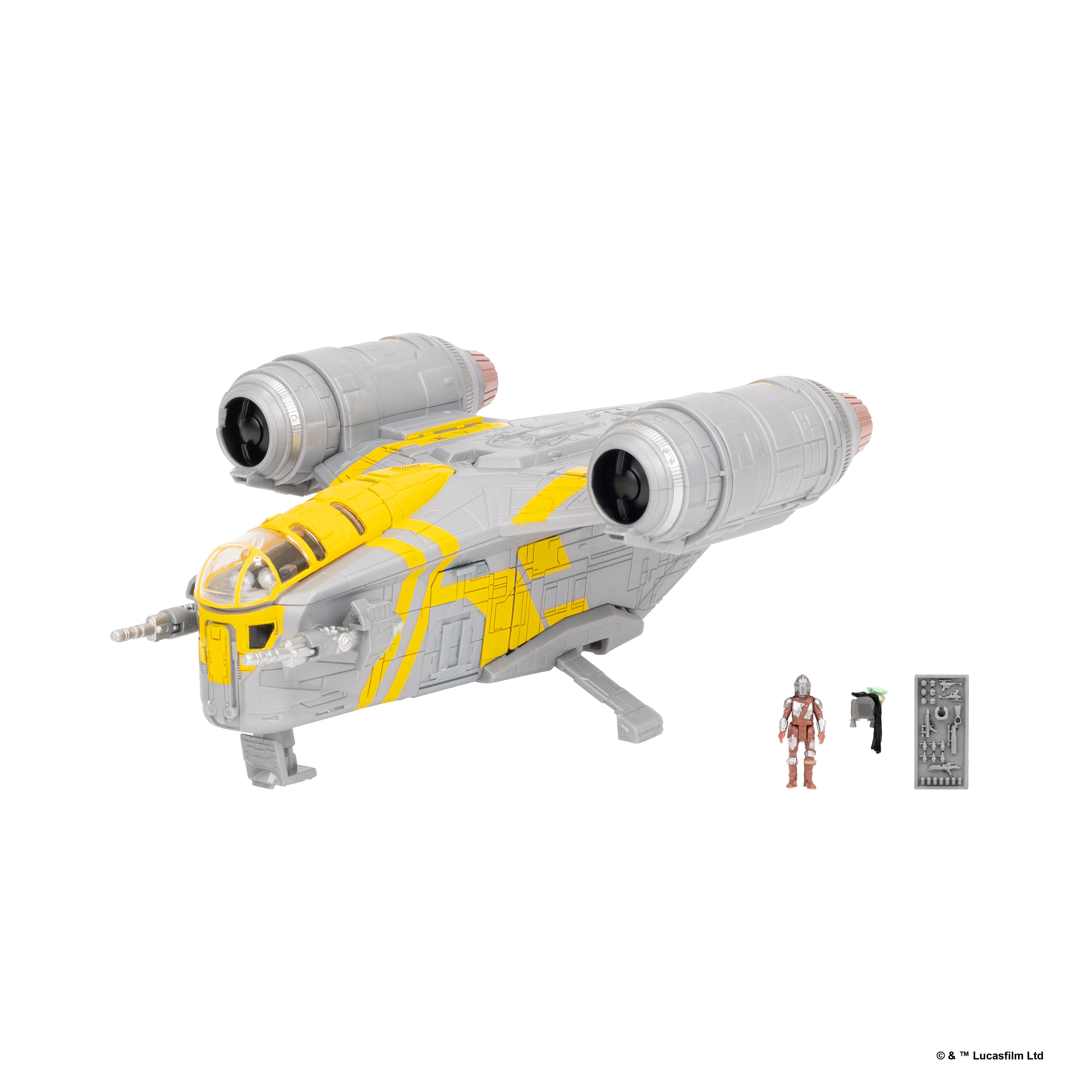 Star Wars Micro Galaxy Squadron 8 Inch Vehicle - Razorcrest W/ The