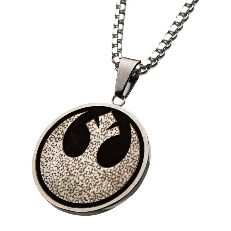 Star Wars Rebel Alliance Symbol Gold Tone Pendant Necklace