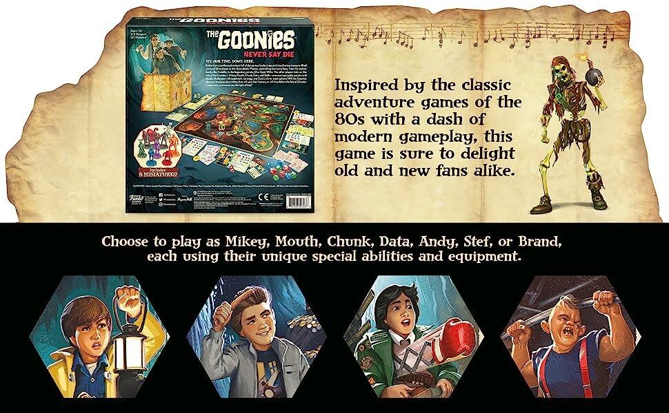 The Goonies Strategy Board Game - Goonies Never Say Die