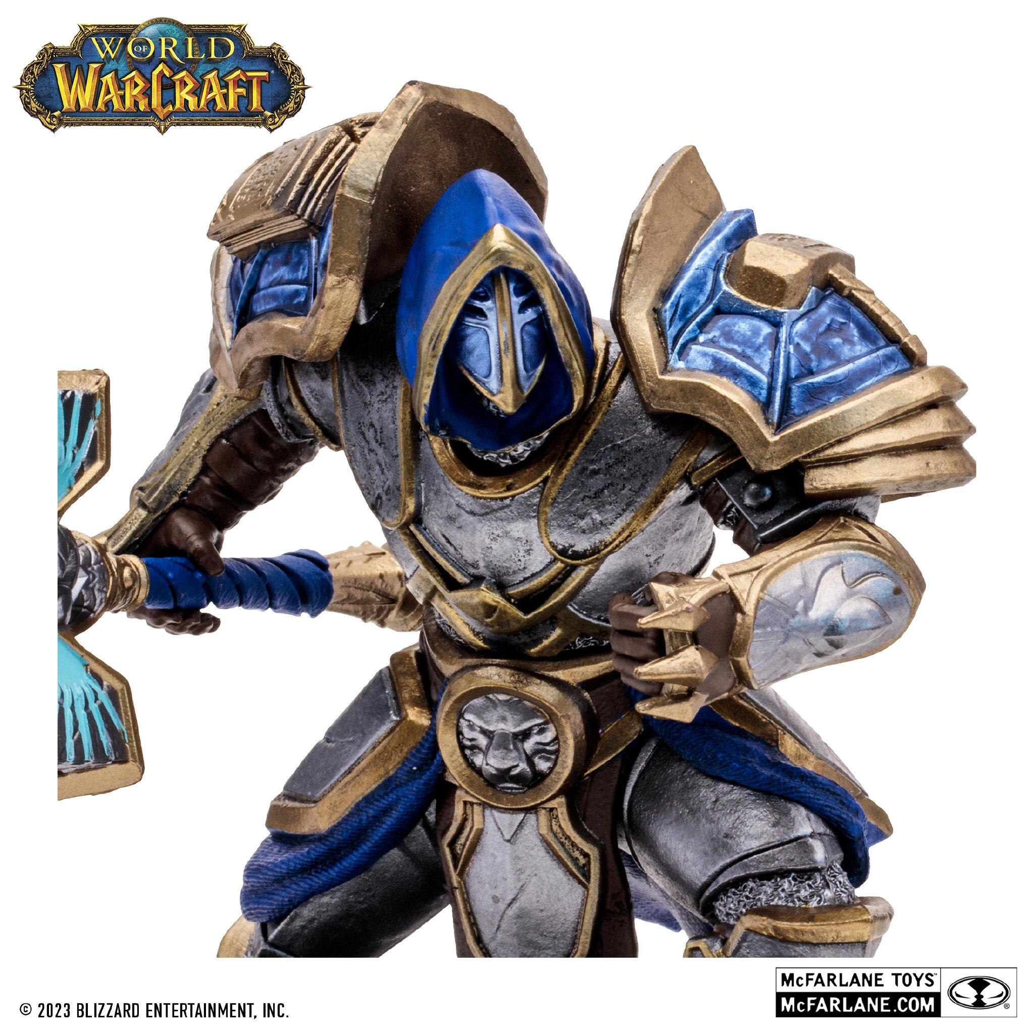 World of Warcraft 6 Inch Posed Figure Wave 1 - Human Warrior/ Paladin ...