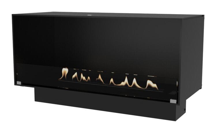 Decoflame Montreal 1000 open-front built-in bio-ethanol fire with Denver F6 burner, product render