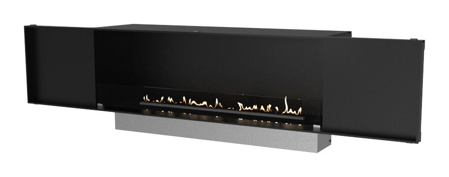 Decoflame Montreal Panorama 2000 bio-ethanol fire with Denver F6 burner, product render