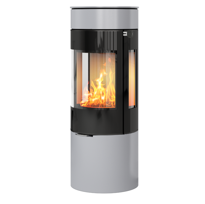 Viva 120 Contemporary with side glass in Silver