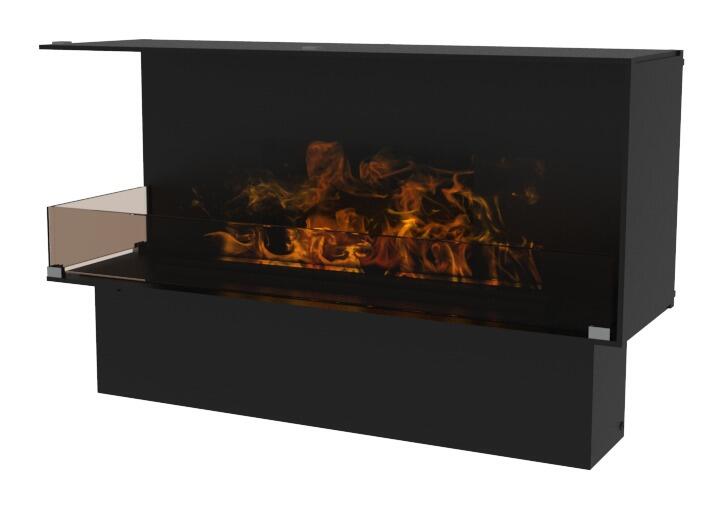 Montreal 1000 Hybrid Mist fire open to the front and left side, product render