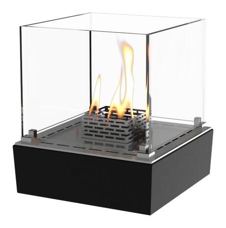 Nice Lounge table-top bio-ethanol fire with glass box, product image