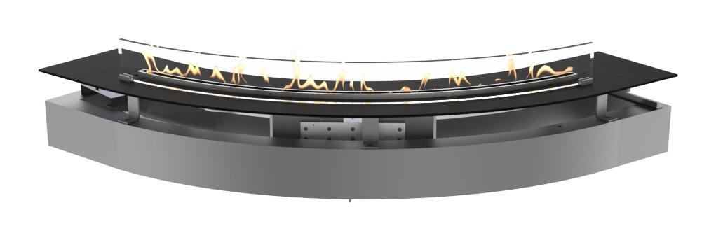 Decoflame Denver F6 Curved bio-ethanol burner, product render