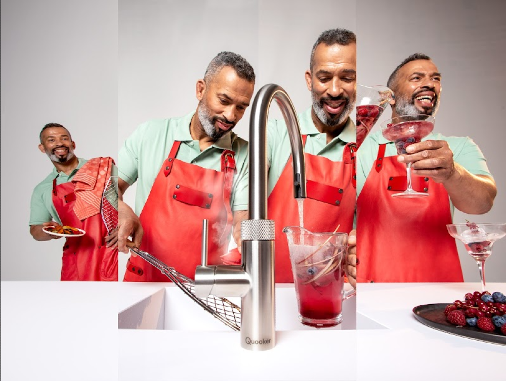 Quooker Boiling water tap with colourfull User