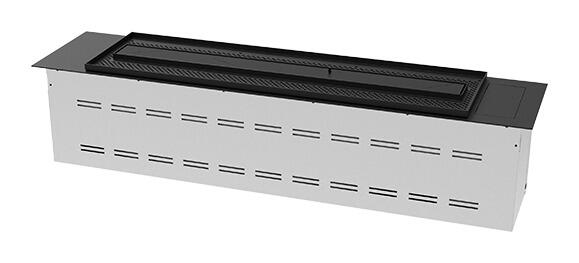 Decoflame LogicWood Linear 920 bio-ethanol burner with ceramic logs, shown as a product render