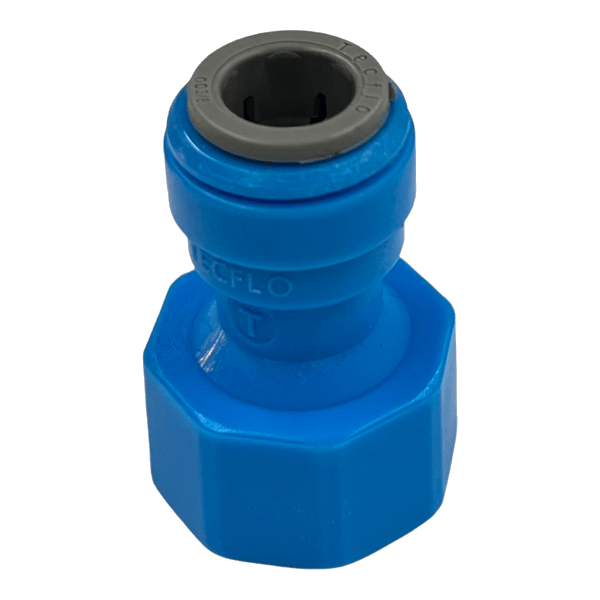 3/8 x 1/2'' bsp keg coupler fitting (Blue)