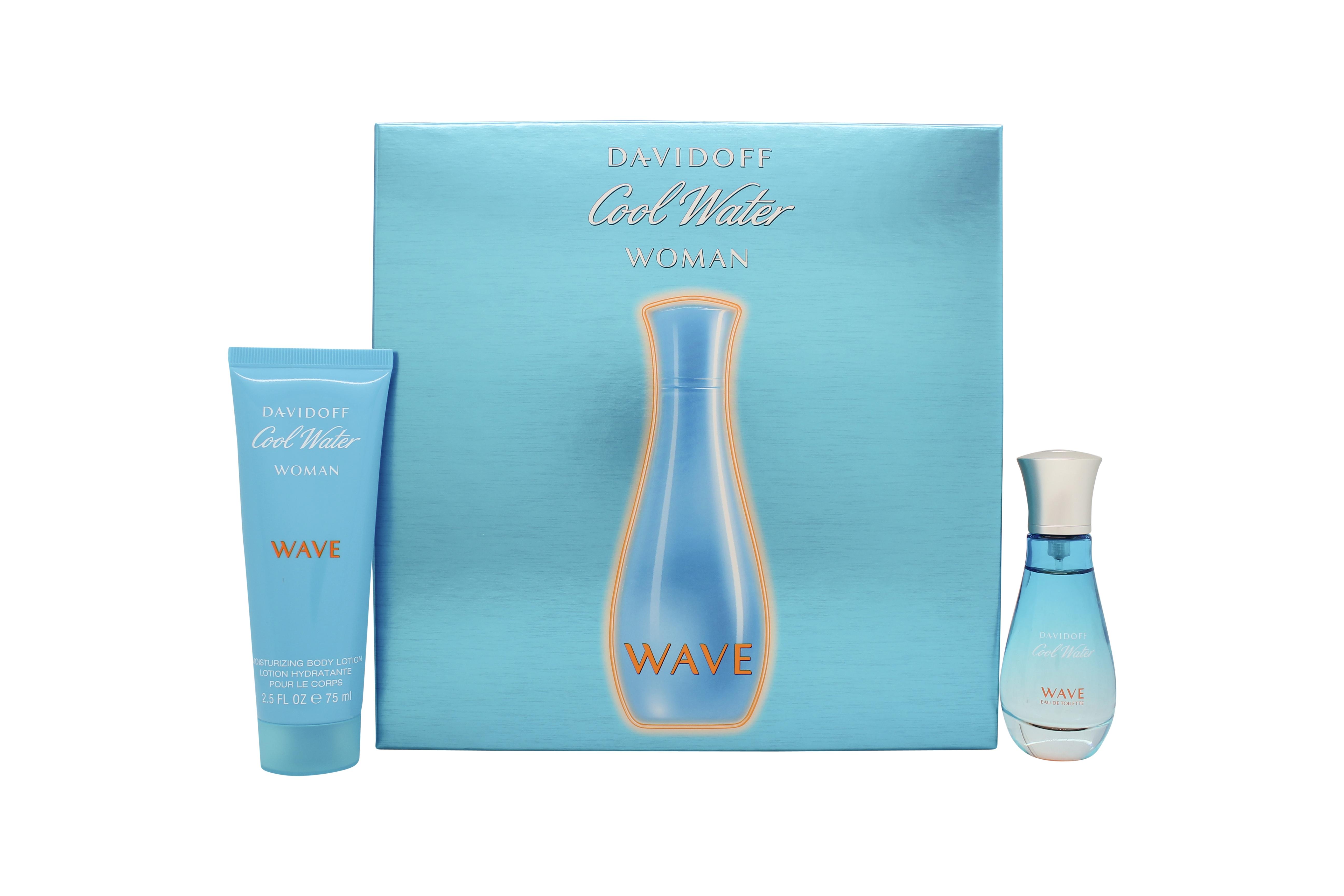 Davidoff Cool Water Woman Wave Gift Set 30ml EDT + 75ml Body Lotion