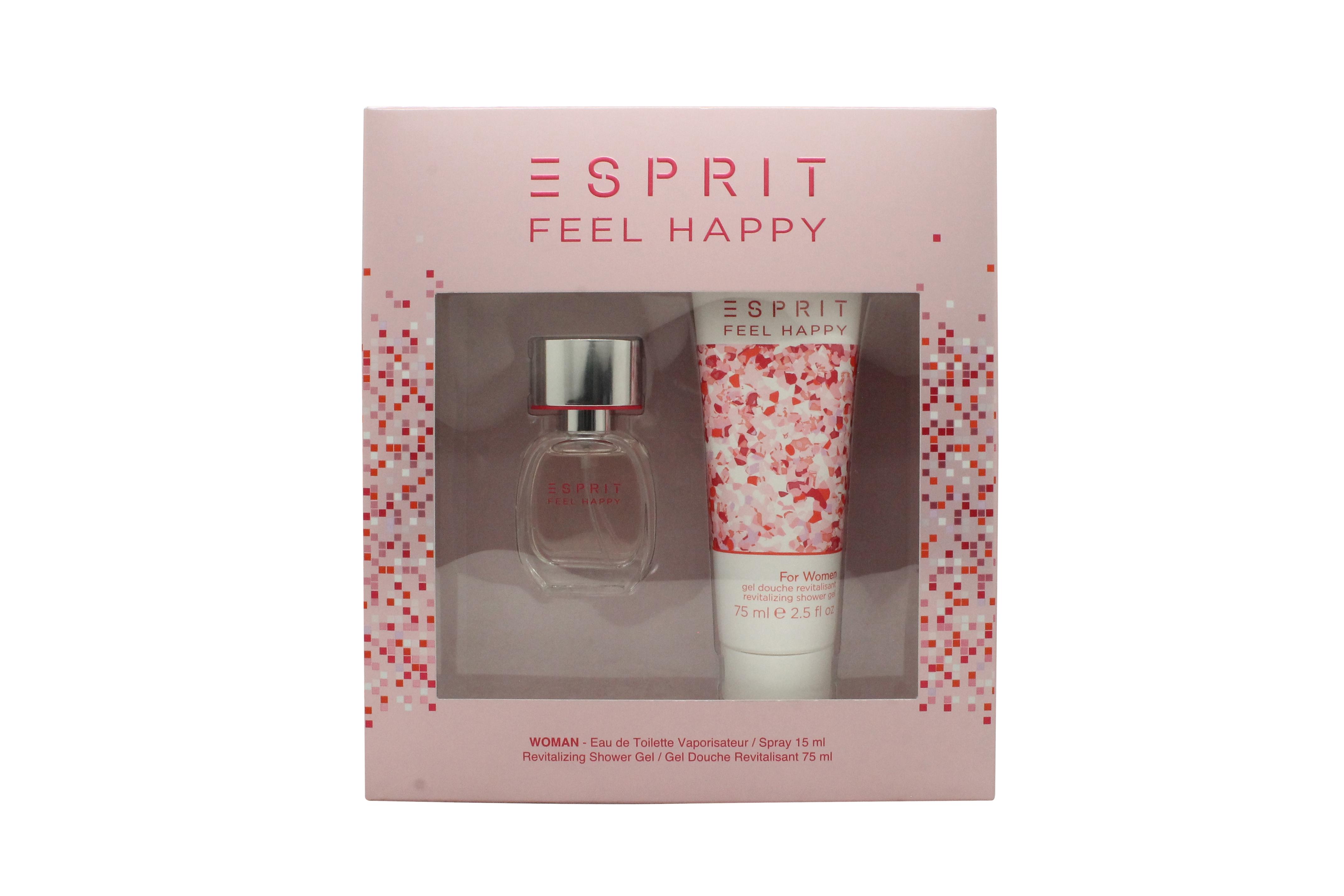 Esprit Feel Happy for Women Gift Set 15ml EDT + 75ml Shower Gel