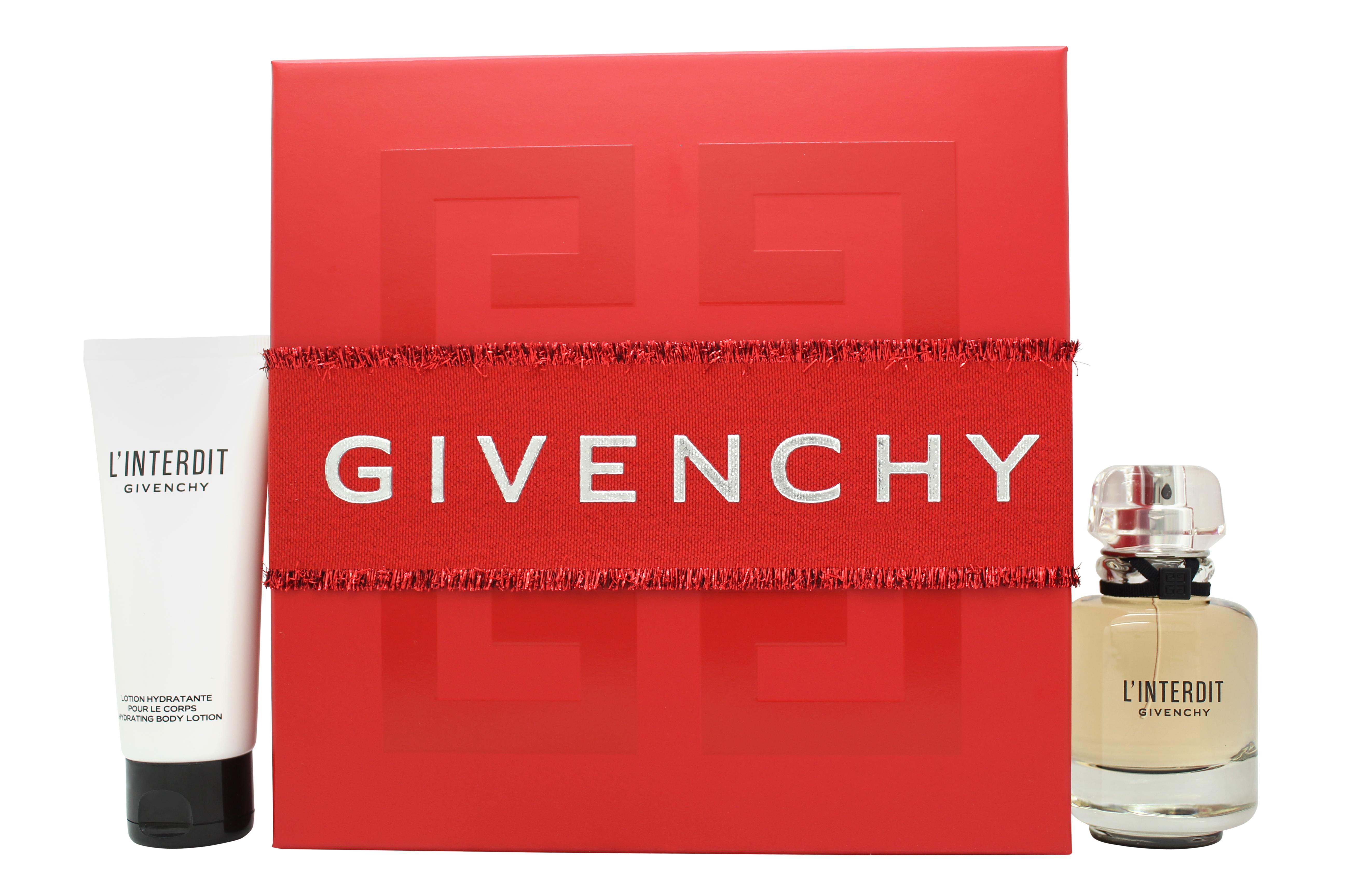 Givenchy L'Interdit Gift Set 50ml EDP + 75ml Body Lotion (This gift set contains:  1 x 50ml EDP 1 x 75ml Body Lotion)