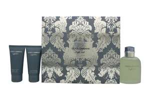Dolce & Gabbana Light Blue Pour Homme Gift Set 125ml EDT + 50ml Aftershave Balm + 50ml Shower Gel
