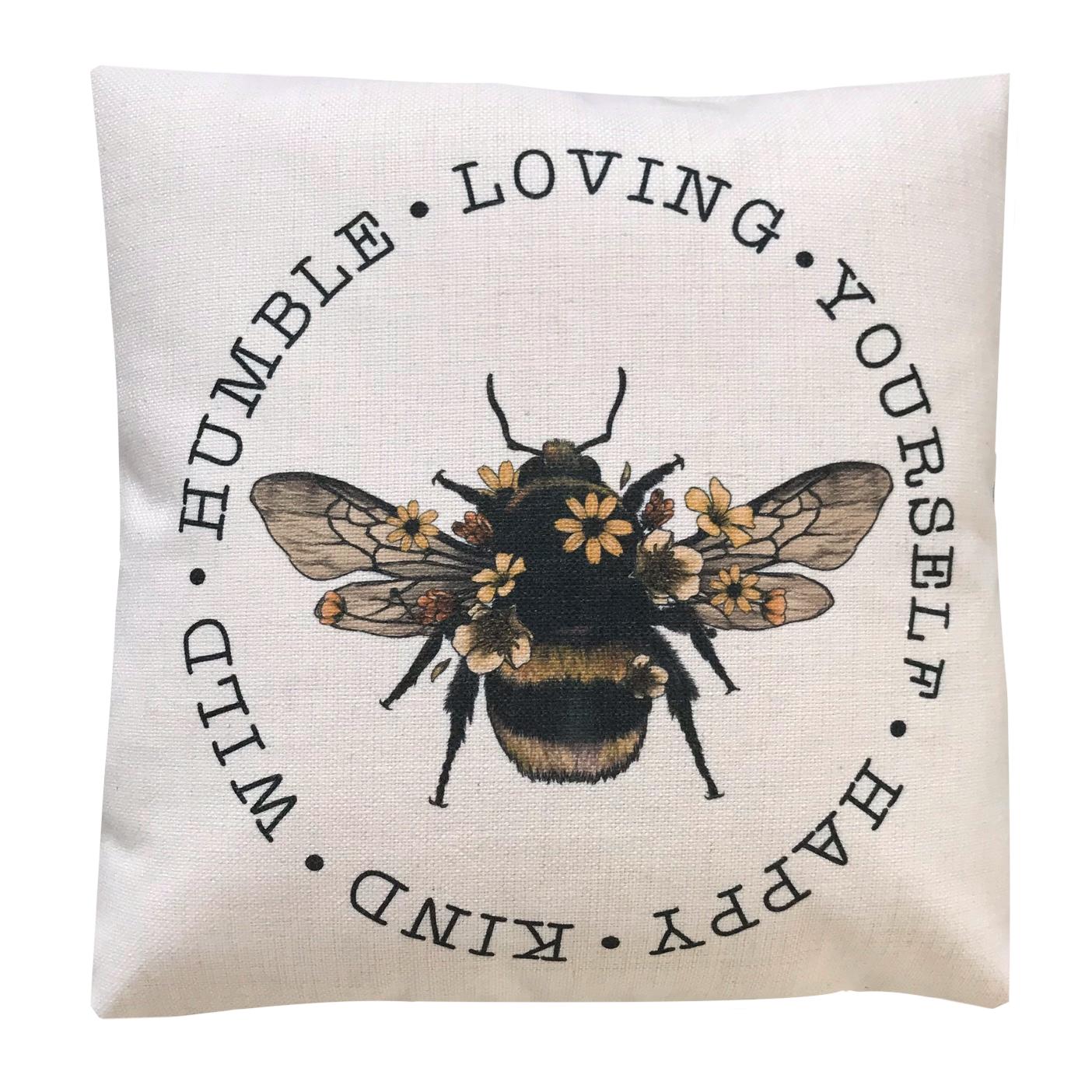 Bee Cushion,Bee Kind,Bee,Bee Yourself,Bee Happy,Pillow,Bee Gift,Home Decor,Home Interiors
