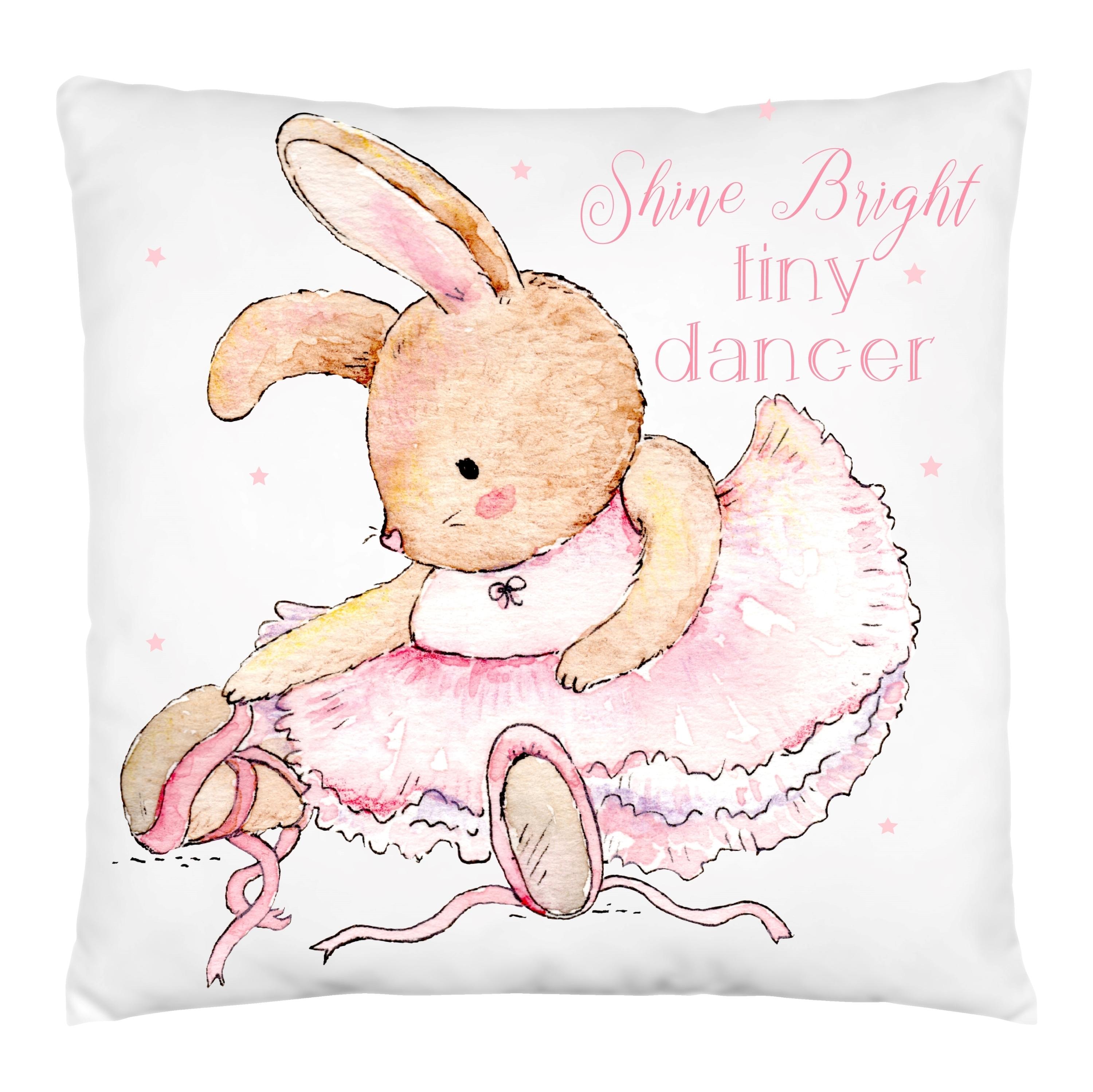 Pink Ballet Cushion,Gift For Ballerina,Dancer,Christening,New Baby.Great For Nursery,Ballet Themed Bedroom