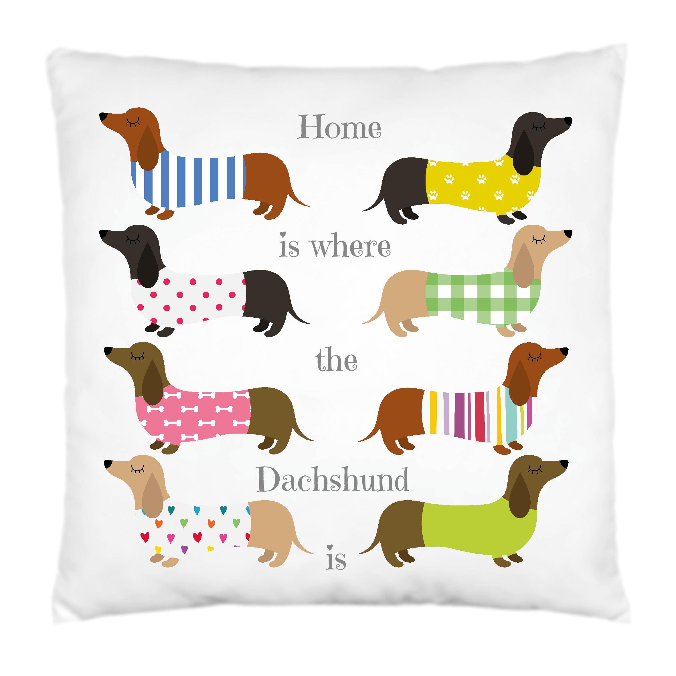 Dachshund Cushion,Pillow,Throw,Dogs,Gift for Dog Lovers,New Home Gift,Home Decor