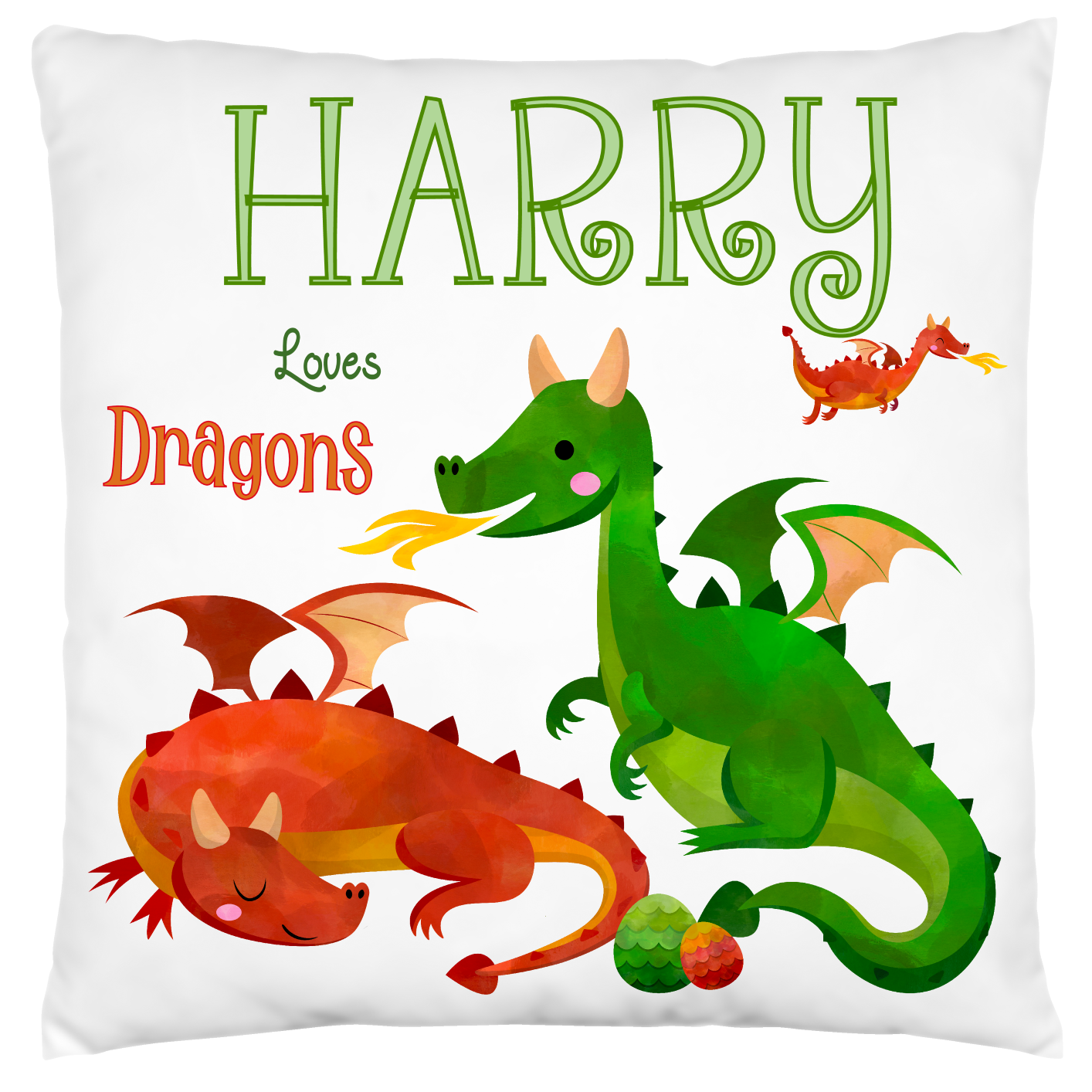 Personalised Dragon Cushion,Pillow,Boys Gift,Boys Bedroom,Home Decor