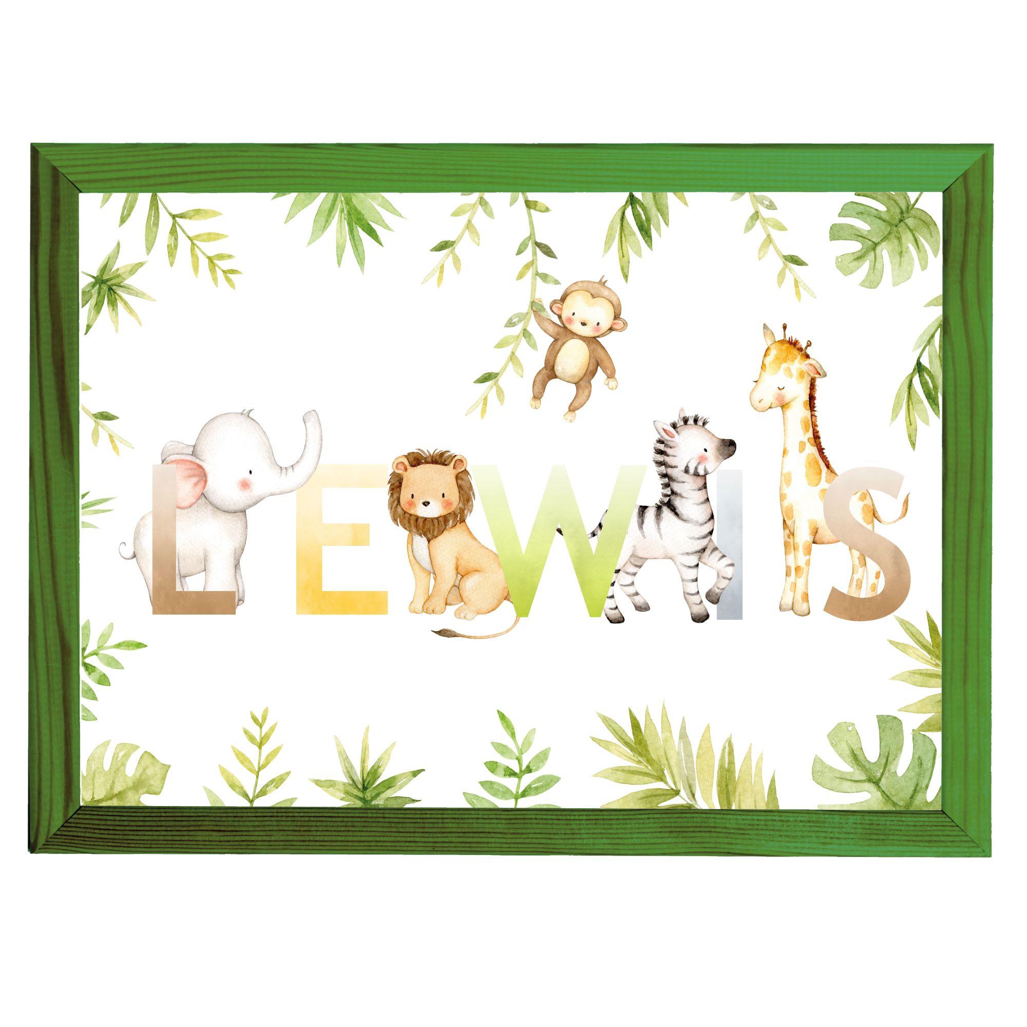 Set of 3 Jungle Animal Prints,.Pictures,Wall Art for Kids Bedroom,Nursery  or Playroom, Sloth, Giraffe,Tiger