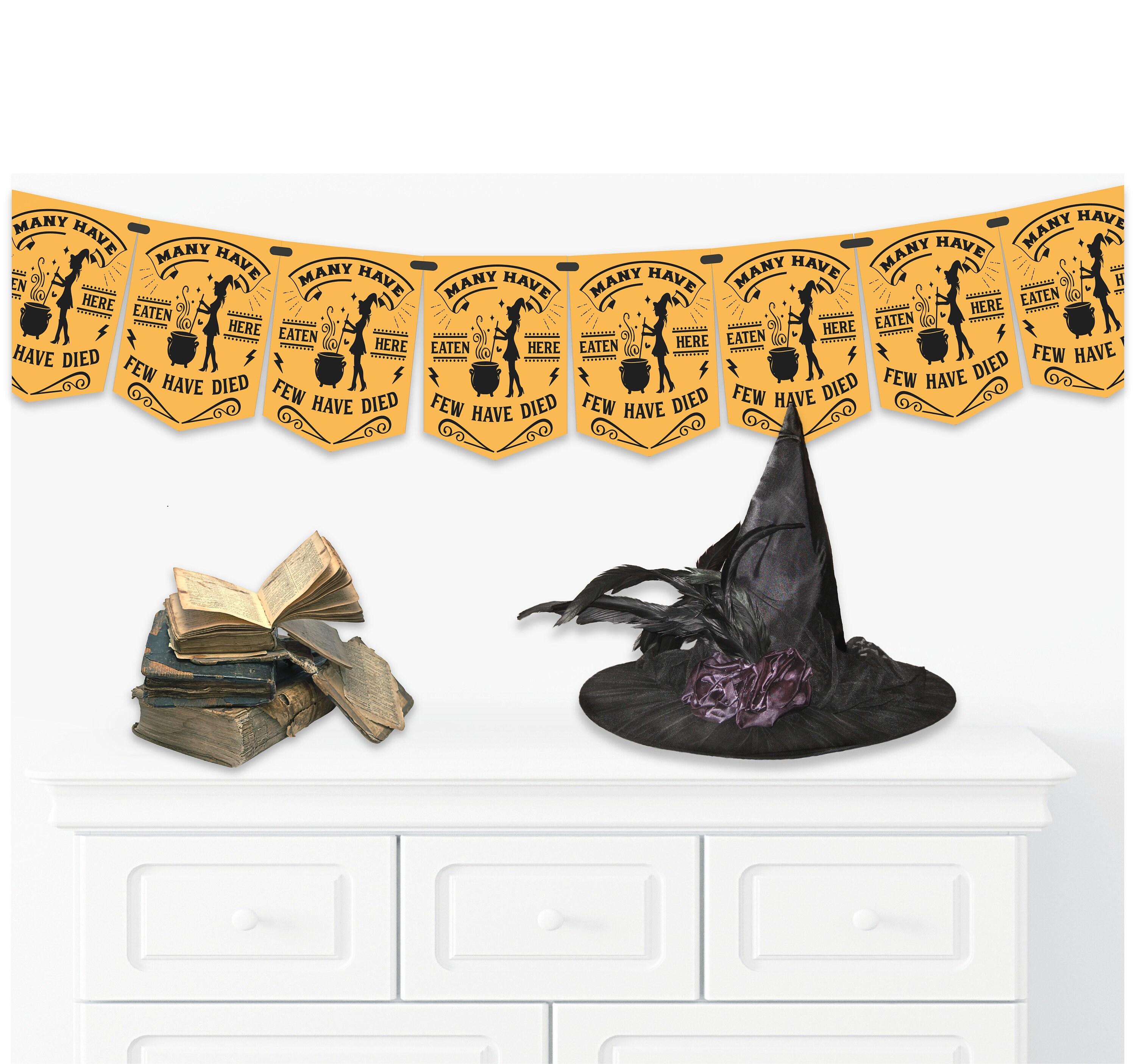 Halloween Bunting,Halloween Banner,8 Flags,Garland for Halloween Decoration,Gormet Witch