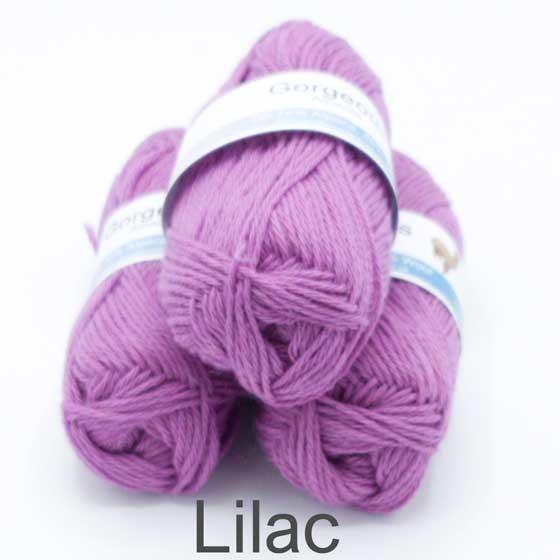 Lilac alpaca yarn