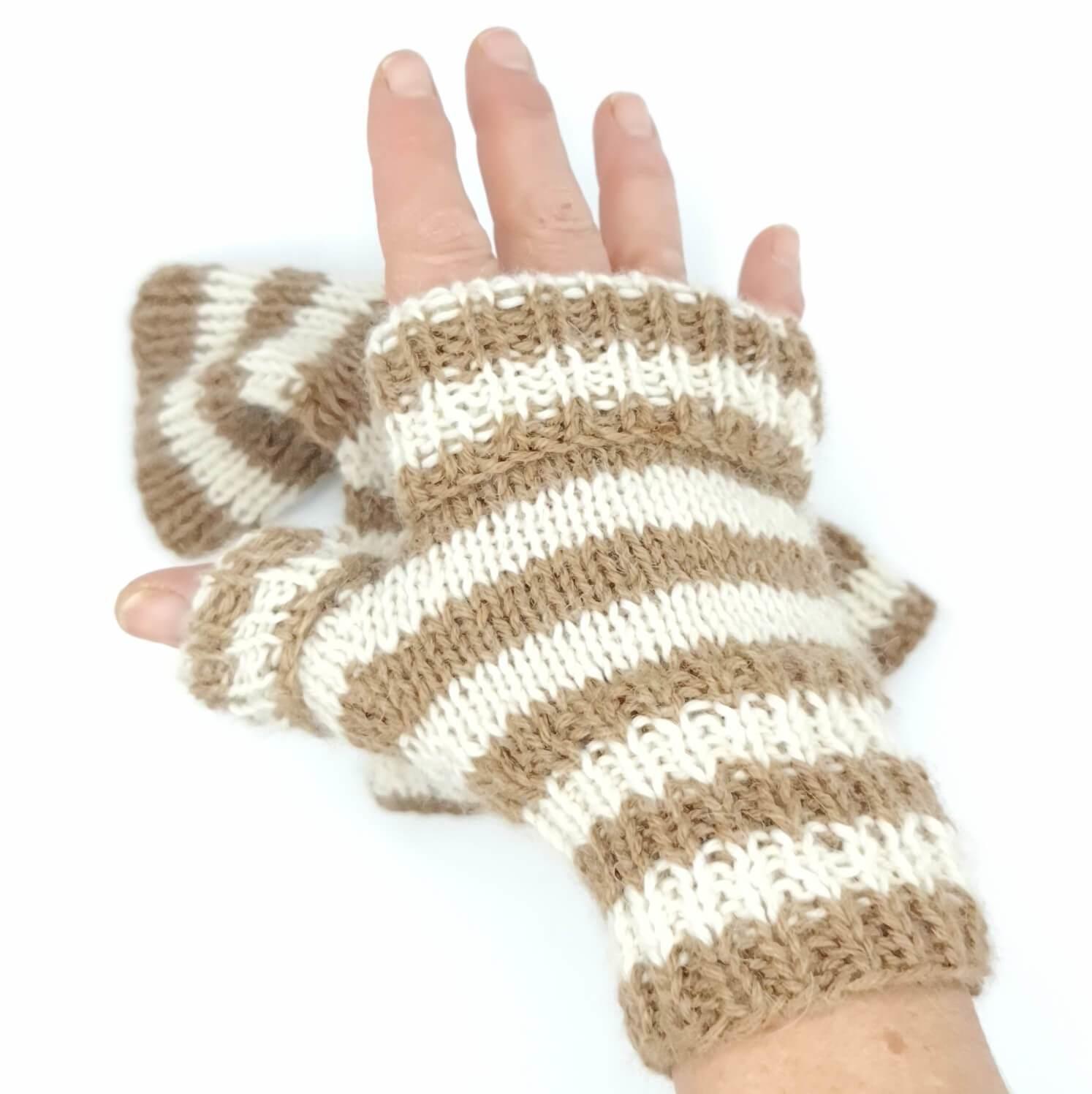 Off White and Fawn Gloves