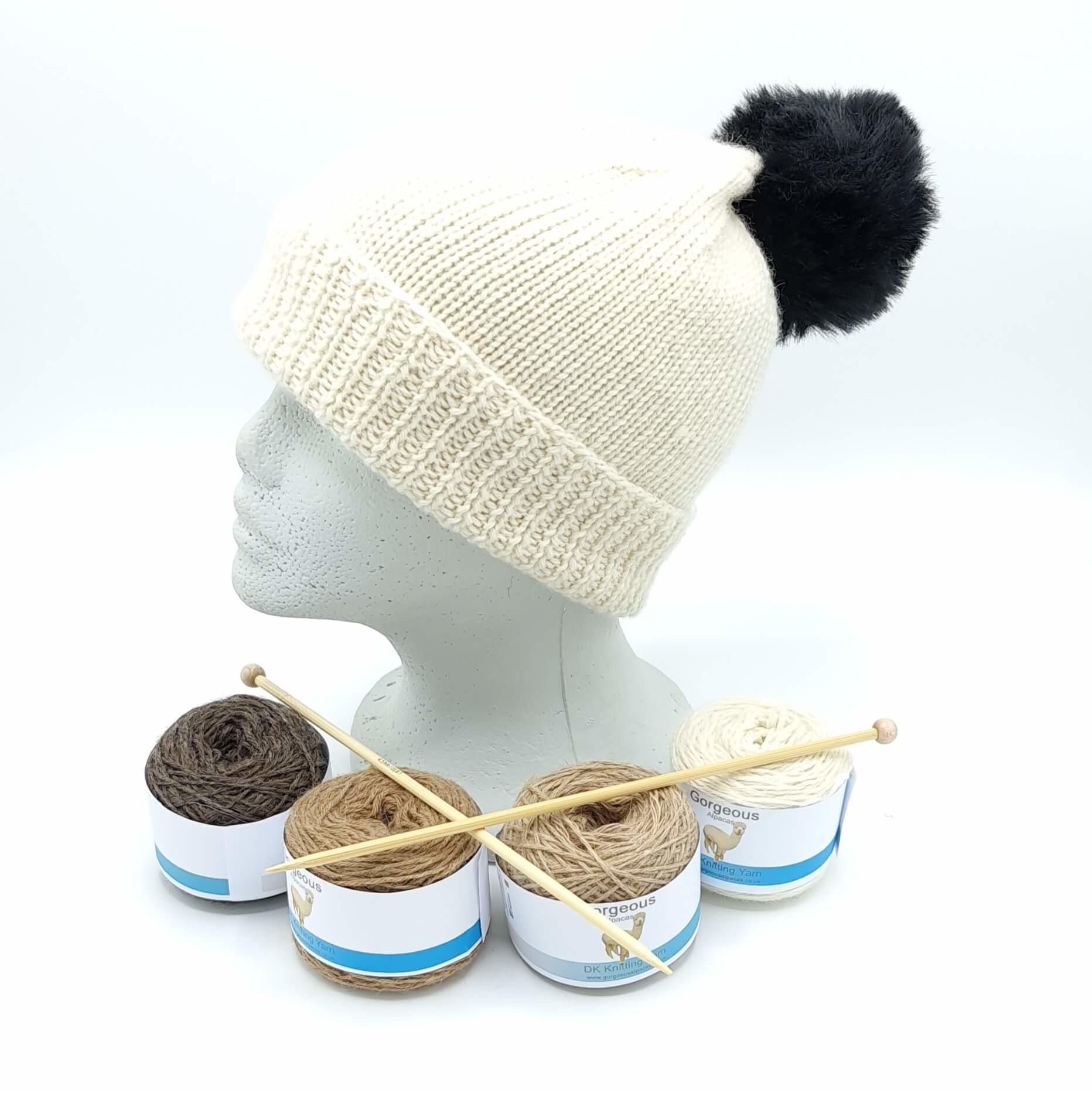 Classic Beanie with natural colours