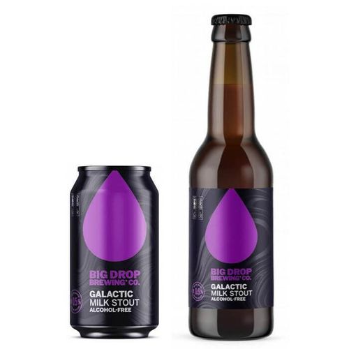 Big Drop Galactic Milk Stout - Alcohol Free 0.5% Can or Bottle 330ml