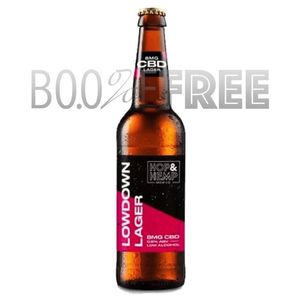 Hop & Hemp Lowdown Lager - Alcohol Free 0.5% Bottle 330ml
