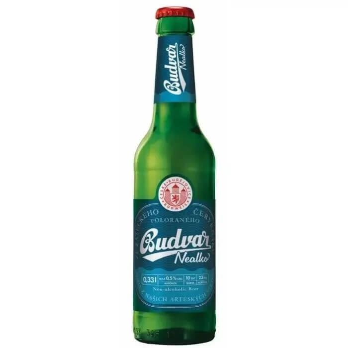 ** Best before 7/9/21 *** Budweiser Budvar Nealko - Alcohol Free 0.5% Bottle 330ml