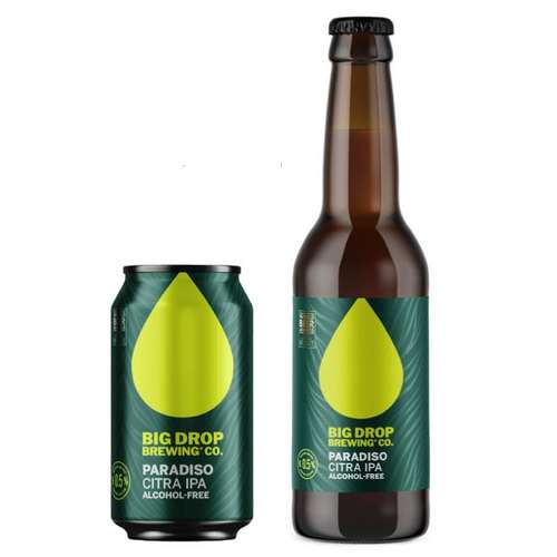 Big Drop Paradiso Citra IPA - Alcohol Free 0.5% Can or Bottle 330ml